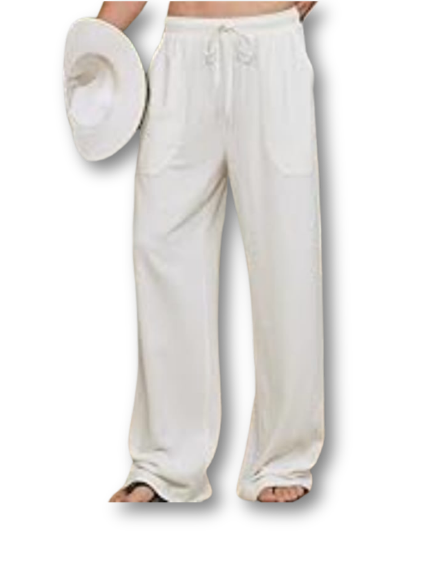 Ivory Essence Wide-Leg Pants