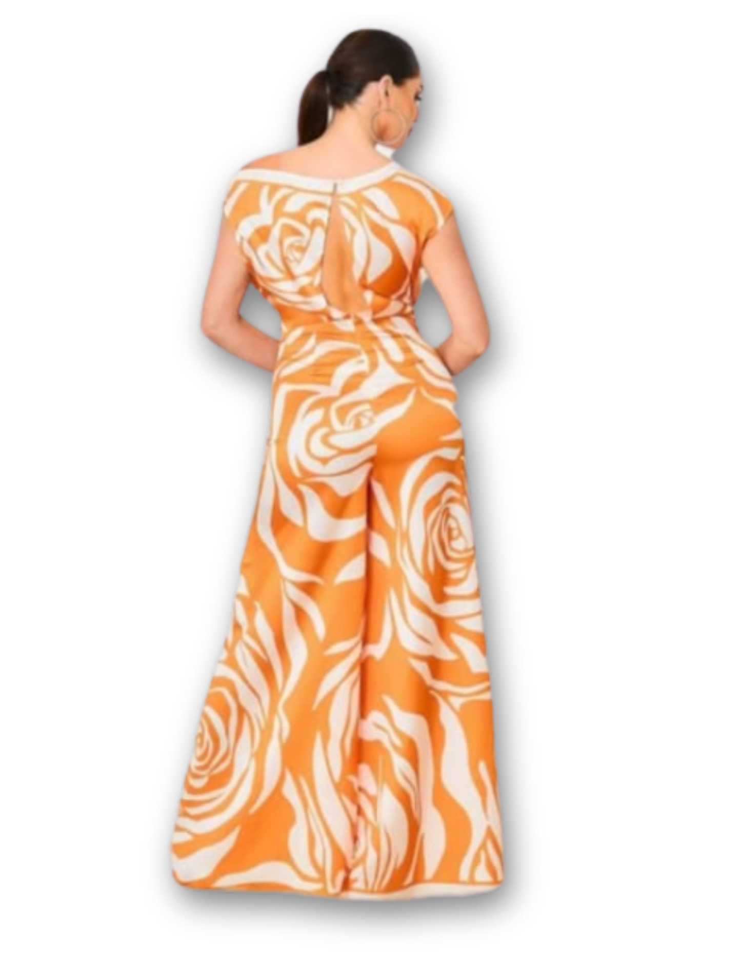 Amber Bloom One-Shoulder Set