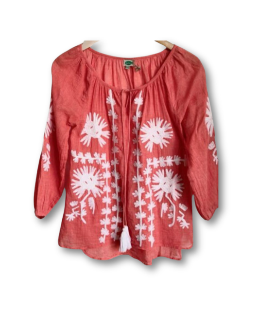 Celestial Poise Low-Neck Blouse