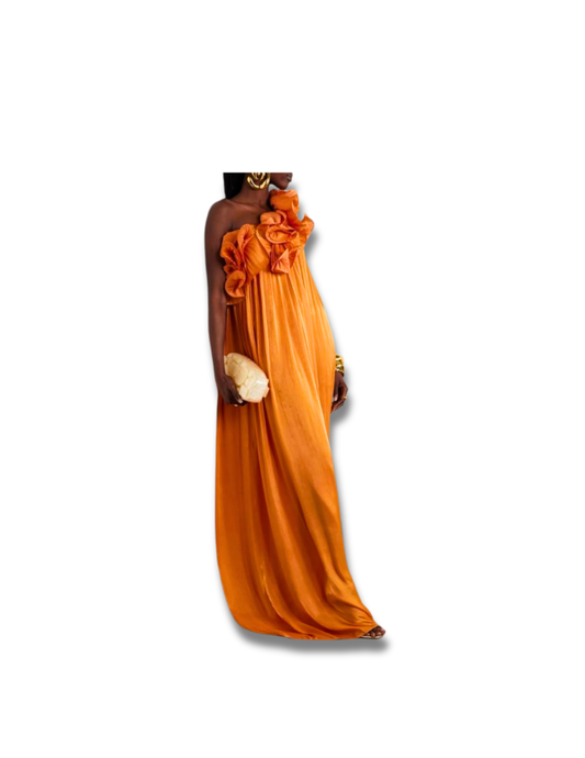 Celestial Orange Gown