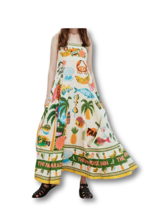 Tropical Escape Printed Dress