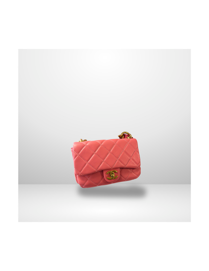 The Rosé Élégance Mini Coach Handbag