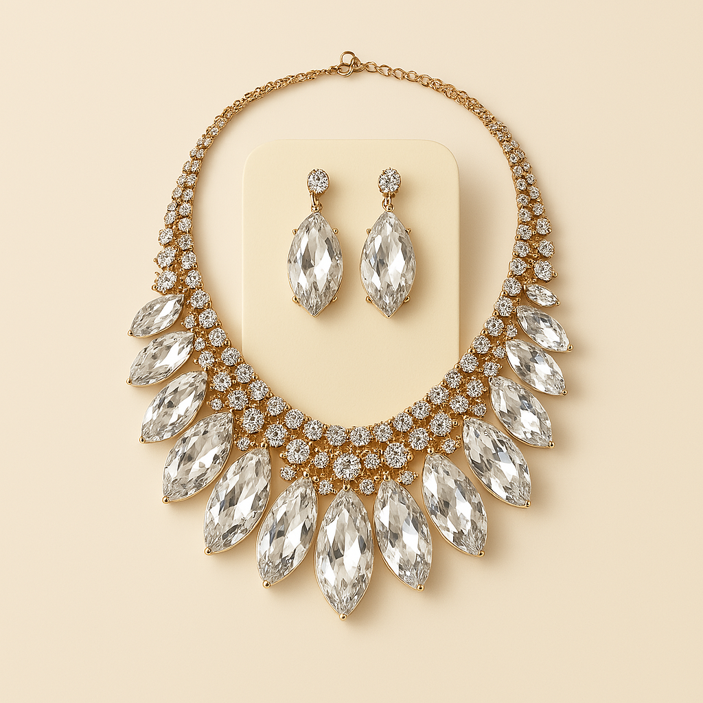 Eclipse Royale Earrings and Necklace Set