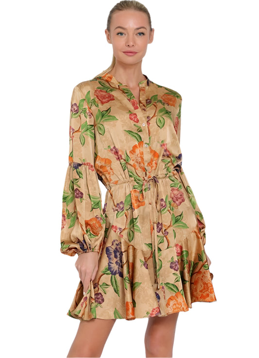 Majestic Opulence Satin Gown